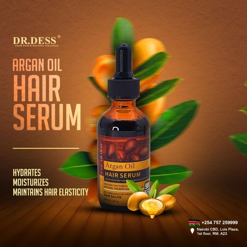 Argan Oil Hair Serum 30ml Suitable for all hair types.Leaves hair soft, manageable, and healthy-looking.