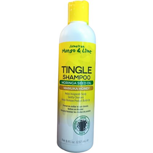 Jamaican Mango & Lime TINGLE SHAMPOO Moringa Seed Oil & Manuka Honey