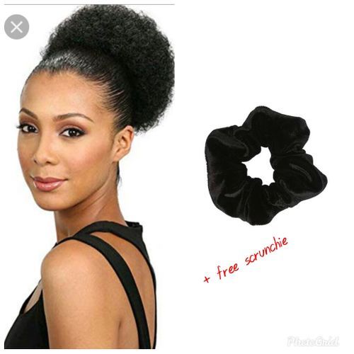 Adjustable Hair Afro Bun For Ladies Natural & Relaxed Hair