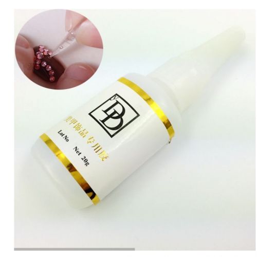 Gg Nail Glue Tips Glitter Uv Acrylic Rhinestones