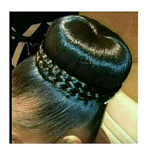 Afro Hair Bun Extension Colour Black
