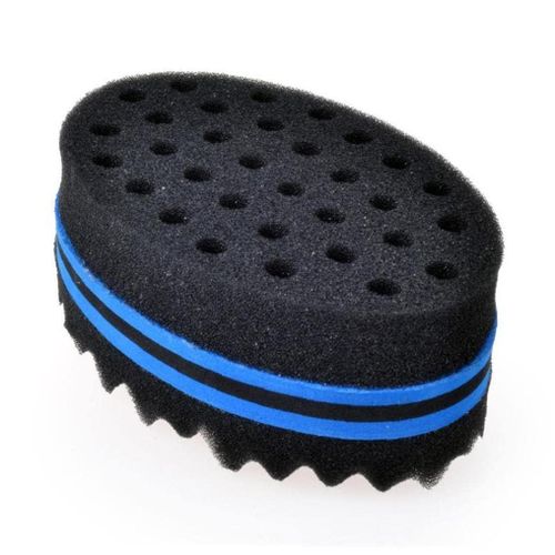Magic Hair Twist Sponge Brush Premium Double-Sided Barber Curling Sponge Small Holes Hair Styling Care Tool for Afro Curling Coil Wave Hair Rasta Braid