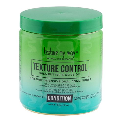 Texture my Way Shea Butter Olive Oil Texture Control Dual Conditioner. Smooths hair, Improve hair texture, Repairs, Softens & Reconstructs hair, Strengthens, Shines & Revitalizes, Make hair easy to style & comb