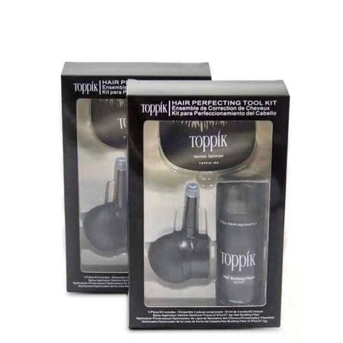 Toppik Hair Perfecting Tool Kit (Black 27.5g + Applicator + Hairline Optimizer) 3 IN 1