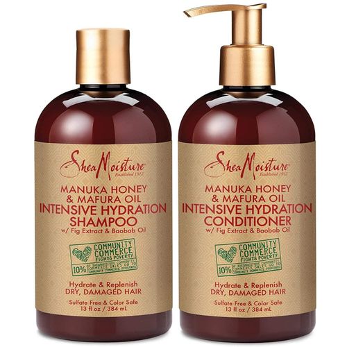 Shea Moisture Shampoo and Conditioner Set, Manuka Honey, Mafura Oil, Baobab Oil & Fig Extract-2 Pack