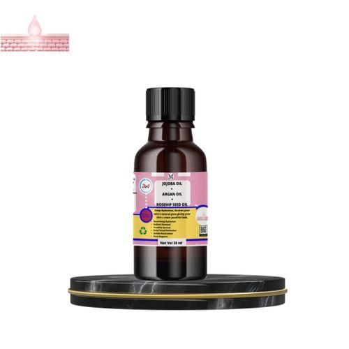 Mekis Jojoba,,Argan & Rosehip Seed Oil-30ml,For Hydration, Radiance & Renewal