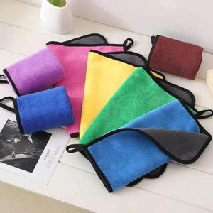 Multipurpose Microfiber Cleaning Cloth - Highly Absorbent -Soft & Lint Free Multi-Colour Towels for Baby, Hands, Home, All Vehicles Bike, Car, (Pack of 3, 30 x 40 cm)