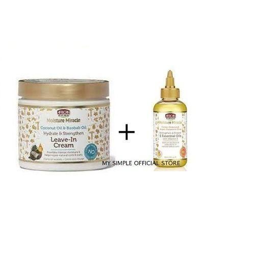 AFRICAN PRIDE Hydrate & Strengthen Leave In Cream + 5 Essential Oils