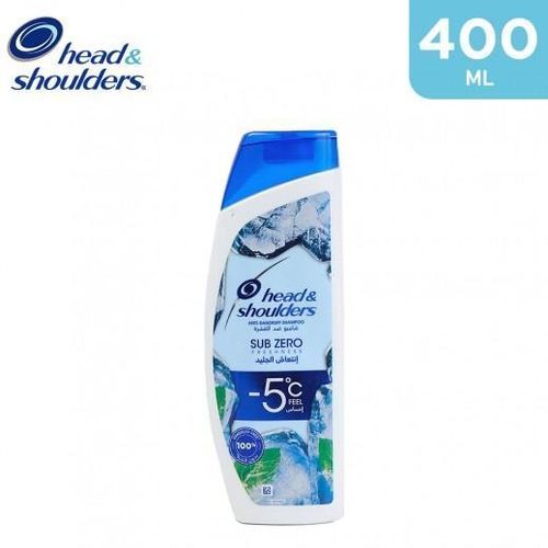 Head & Shoulders Sub-Zero Freshness Anti-Dandruff Shampoo for Oily Scalp-400 ml