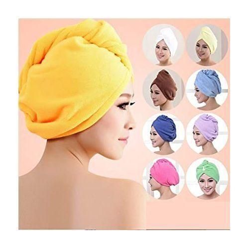Soft Towel Shower Cap or Microfiber Bath Hair Towel or Head Wrap