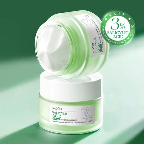 SADOER Salicylic Acne Removing Moisturizing Hydrating Acid cream ,Helps in Acne Removing And Brightening Repairing Face