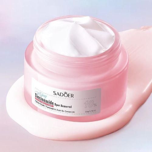 SADOER Niacinamide Cream for Face, Anti Aging Cream, Hydrating Cream for Moisturize Skin, Oil Control, Pores Reducer, With Alpha Arbutin and Delay Aging, Niacinamide Face Cream Moisturizing, Smoothening, Nourishing, Repairing, And Anti-aging/Anti -wrinkle