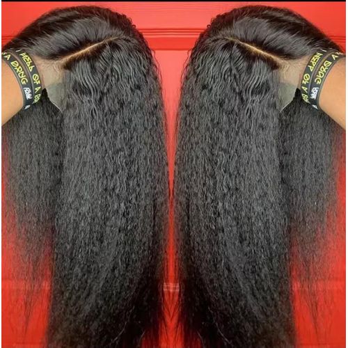 Fashion Classic Kinky semi human T-part wig