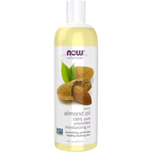 Now Solutions Sweet Almond 100% Pure unscented Moisturizing oil for a healthy-looking skin-16.oz