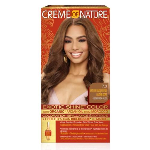 Creme Of Nature Exotic Shine Hair Color 7.3 Medium Warm Brown