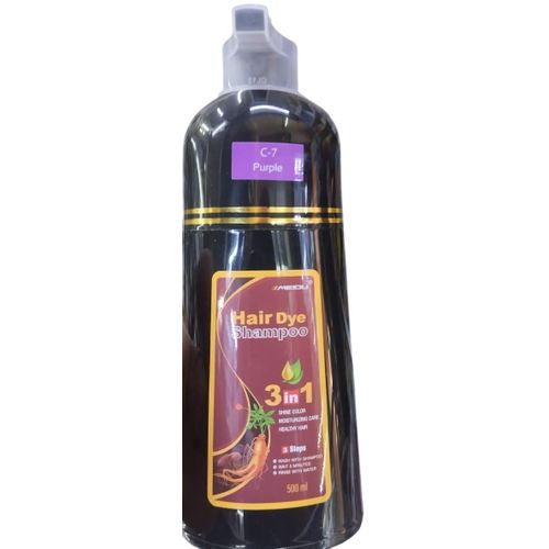 Meidu Purple C-7 Hair Dye Shampoo – 3-in-1 Color, Shampoo & Conditioner – Full Grey Coverage