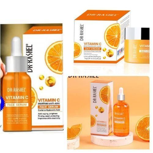 DR RASHEL Vitamin C Essense Toner+Face Serum+day Cream