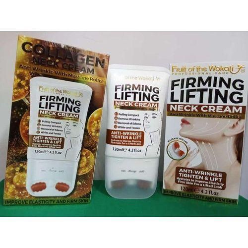 Fruit Of The Wokali FIRMING LIFTING NECK CREAM ATI WRINKLE WITH MASSAGE ROLLER
