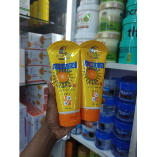 Roushun SUNBLOCK Cream Sunscreen With Vitamin E ,SPF UV40