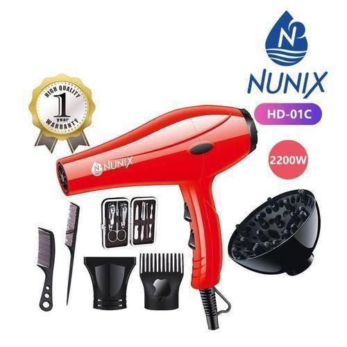 Nunix 2200W Professional Dreadlocks & Hair Blow Dryer – Black