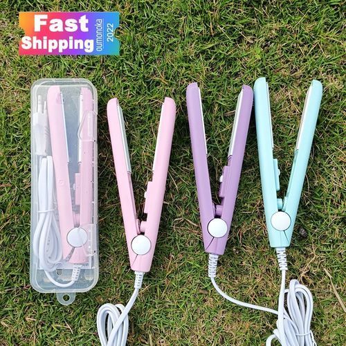 Mini Hair Straightener Flat Iron Hair Curler Portable Hair Straightener Flat Iron Hair Curler