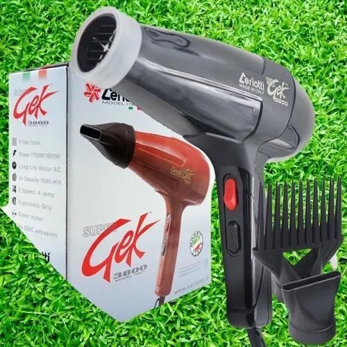 Ceriotti Gek 3800 professional Blowdry Hair Dryer Black.