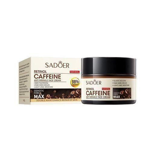 SADOER Retinol Caffeine Anti-Wrinkle Lightening Anti-Aging Moisturizing Face Cream.