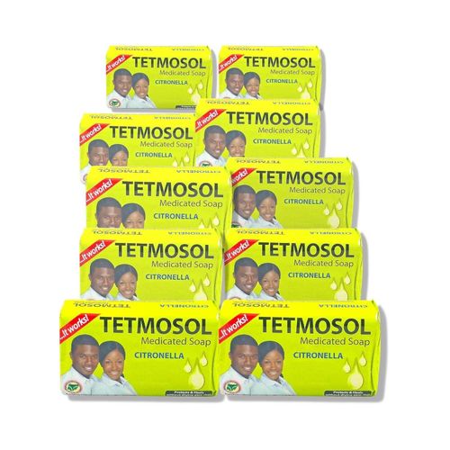 Tetmosol Antiseptic Medicated Soap With Citronella 120g 10 Pack