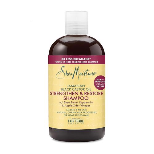 Shea Moisture Strengthen and Restore Shampoo 100% Pure Jamaican Black Castor Oil for Damaged Hair