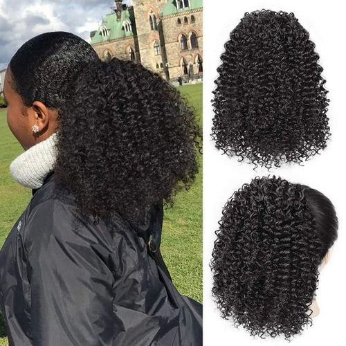 Beauty Kinky Curly Drawstring Extension Hair Ponytail Extension+FREE COMB