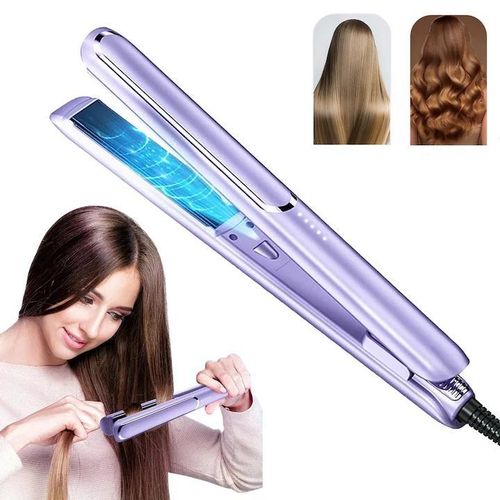 DONFANLIA Flat Iron Hair Straightener and Curler 2 in 1 with 10s Fast Heating, Adjustable Temp(140°C-230°C), Professional Salon Results and All Hair Types