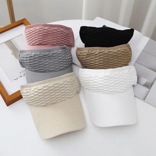 Fashion Beautiful Girls 2 PCs New Women's Hat Empty Top Hat Breathable Adjustable Anti-UV Sun Hat Baseball Tennis Golf Running Travel Beach Outdoor Visor Caps 5.0