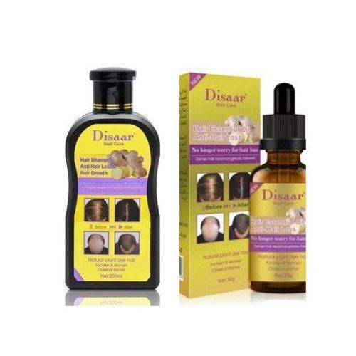 Disaar Anti-Hair Loss & Growth oil and Shampoo set For Men & Women- 30Ml and 200mL