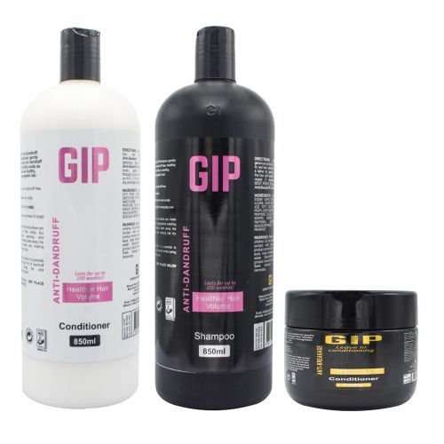 GIP Shampoo + Conditioner + Leave-In Conditioner