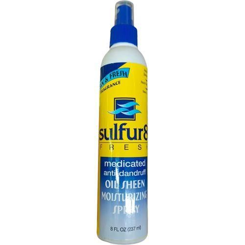 Sulfur8 Oil Sheen moisturizing spray, anti-dandruff