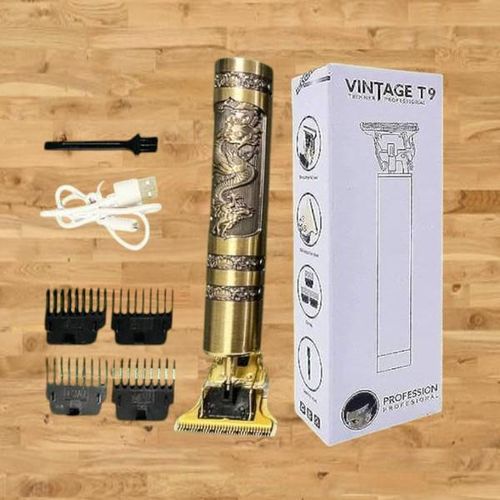 Vintage Easy To Clean High Grade Blade Cordless T9 Professional Hair Trimmer Clipper Kinyozi Shaver