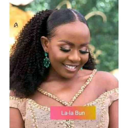 18' Curly Lala Ponytail Hair Extension + Free Gift
