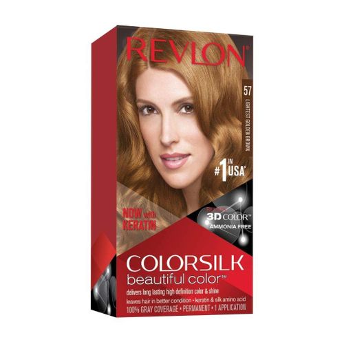 Revlon ColorSilk Lightest Golden Brown - 57 (60ml + 60ml +10ml)