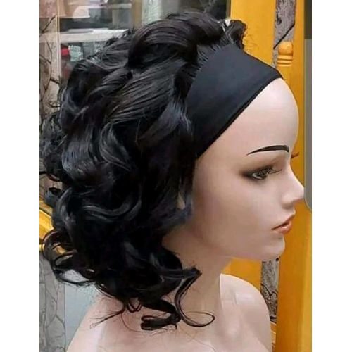 10 inches human hair headband wig