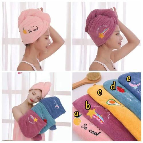 Generic Colourful Microfiber Fast Drying Hair Towel