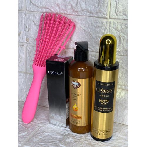 Luodais 4pcs Hair Care set, Detangling comb, curl keeper, serum, hair spray