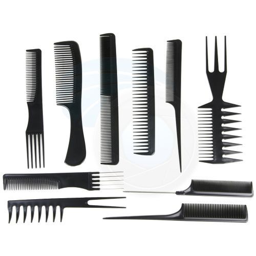 10PCS Combs Hairdressing Barber Stylist Tools Set