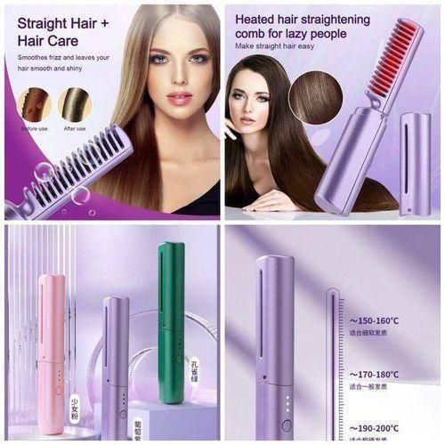 Original New Portable Wireless Straight Hair Charging Design For Home Dormitory Comb