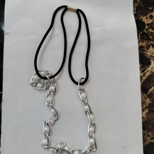 Local Elastic Hair Band With Silver