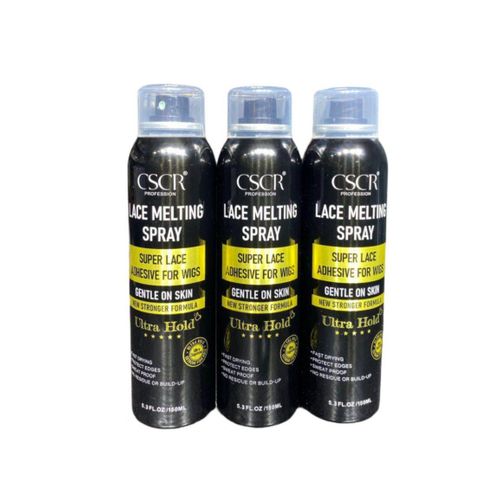 Professional Lace Melting Spray Super Lace Adhesive For Wigs Gentle On Skin New Stronger Formular Ultra Hold Fast Drying, Protect Edges, Sweat Proof, No Residual Or Build