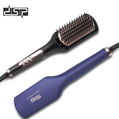 Dsp Hair Straightener Brush, Electric Hair Straightening Comb with Negative Ions