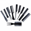 10 Pcs Hair Comb Set/Hair Styling Plastic Combs Set