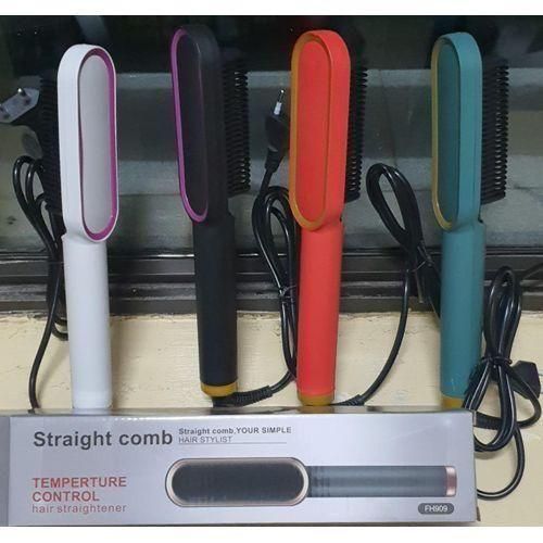 Ceramic Simply Straight Hot Comb Blowdry Hair Straightener brush Electric Hand Hair Blow Dryer