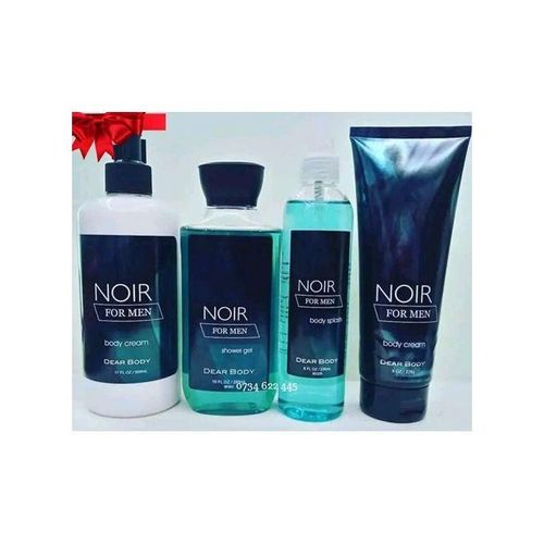 Dear Body Noir For Men 4in1 Shower Gel + Body Splash + Cream + Lotion