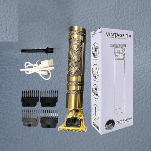 Long-lasting Quality USB Charging T9 Gold Cordless Professional Wireless Hair Clipper Trimmer Shaver